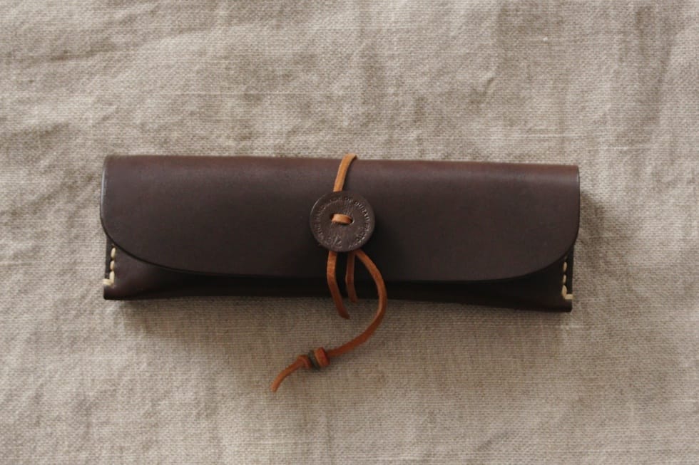 手縫いの本革ペンケース - 革財布・革小物のDURAM FACTORY